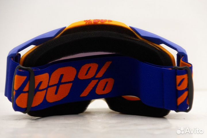 Очки кроссовые 100 racecraft blue orange replica