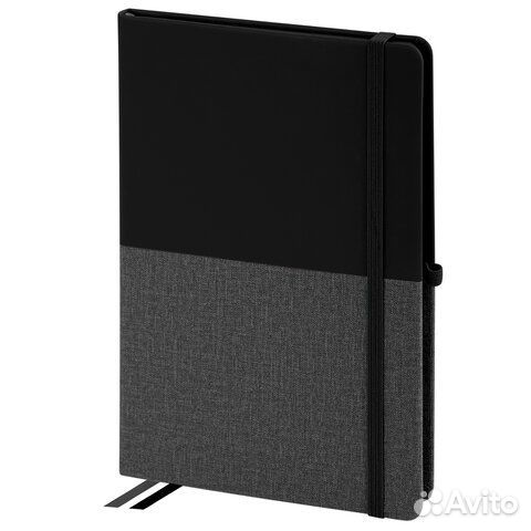 Блокнот А5 148х218 мм, brauberg DUO, под кожу с ре