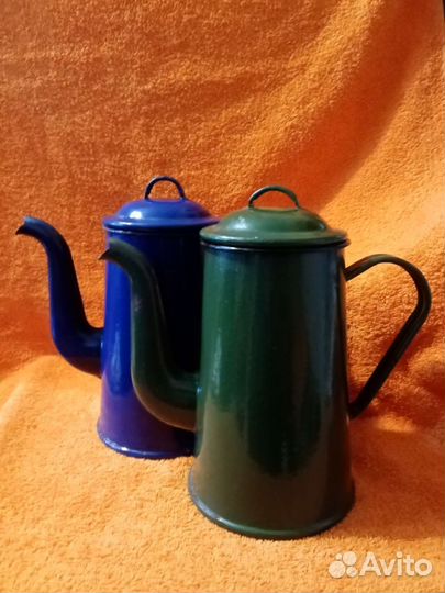 Кофейник эмалированный СССР