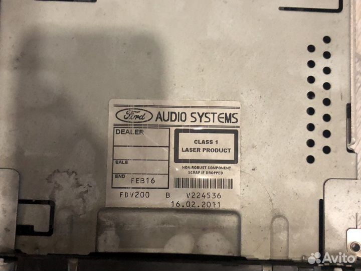 Магнитола Ford transit