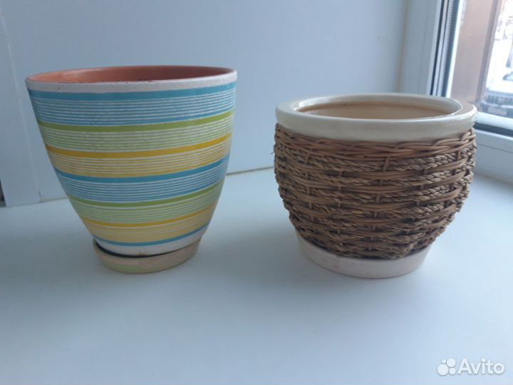 Горшки для цветов б/у