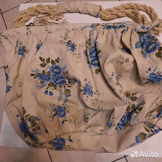 Сумка льняная Страдивариус