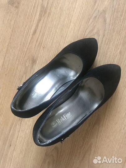 Туфли велюровые женские 35