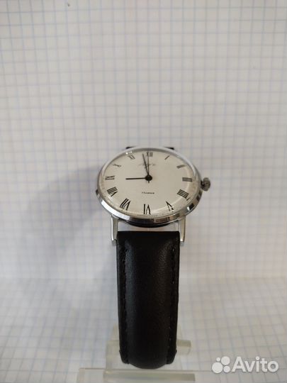 Часы Луч Де Люкс Ультра тонкий СССР Хром