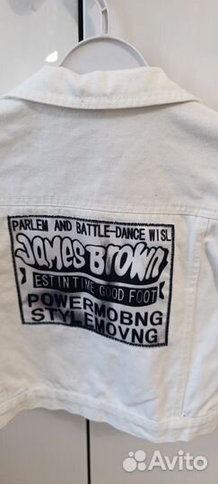 Джинсовая куртка для девочки 128см