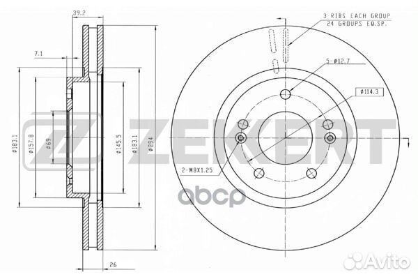 Диск торм. перед. Hyundai Santa Fe 01- bs-5480