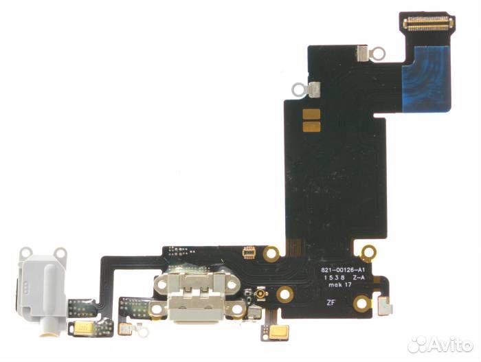 Шлейф iPhone 6S Plus + разъем зарядки + разъем гар
