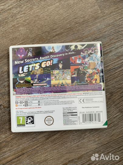 Pokemon Ultra Moon для Nintendo 3DS + Steelbook
