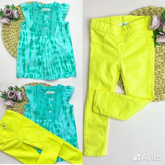 Пакет фирменных летних вещей для девочки 98-104 см