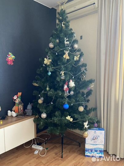 Елка искусственная 180 см бу