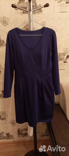 Платье трикотажное р.46
