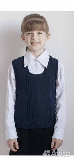 Жилет школьный на девочку р. 122-170