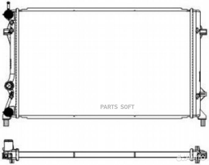 Радиатор охлаждения Фольксваген Джетта 2011