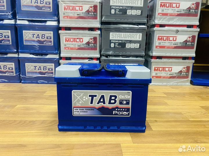 Аккумулятор Tab Polar 75 прямая полярность
