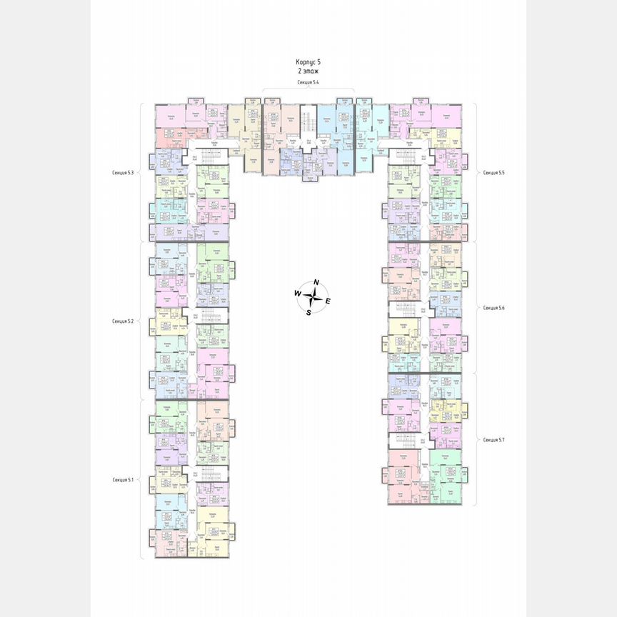 2-к. квартира, 62,2 м², 2/4 эт.