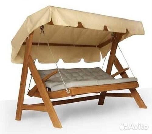 Качели садовые/скамейки/настилы/ограждения/дорожки