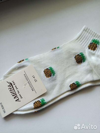 Носки женские с ананасами, 