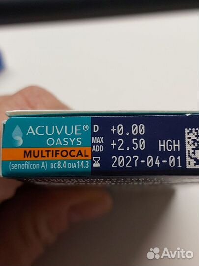 Линзы контактные acuvue мультифокальные