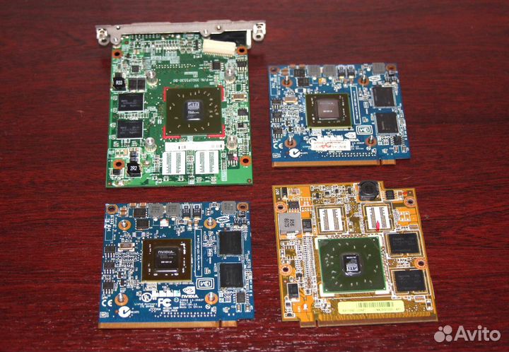 Видеокарты для ноутбуков 4 штуки (цена за все)