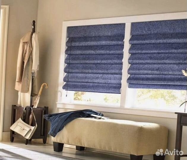 Римская штора на заказ на створку окна