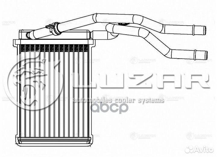 Радиатор отоп. для а/м Ford Fusion (02) /Fiesta