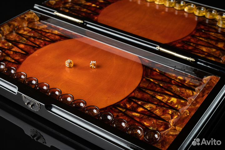 Янтарные шахматы. Нарды. Комплект 