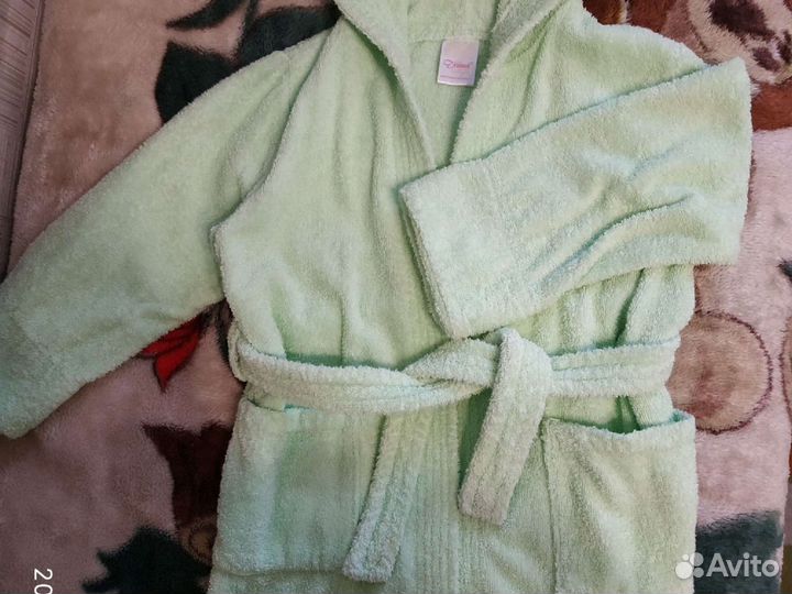 Детский махровый халат с капюшоном