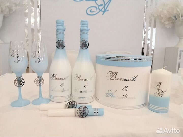 Свадебный набор, бутылки на свадьбу, аксессуары