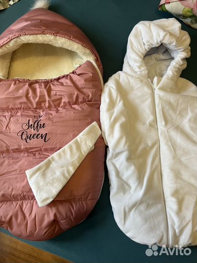 Конверт на выписку зимний для девочки