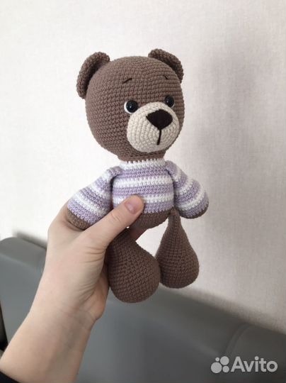 Вязаные медведи ручной работы
