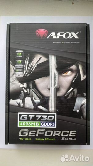 Видеокарта afox GT 730 4Gb (новая)