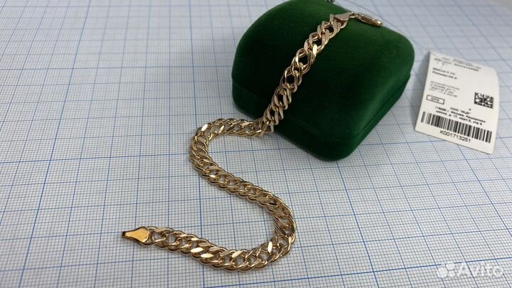 Мужской золотой браслет 22