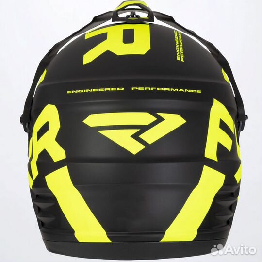 Шлем FXR Torque Team Black/Hi Vis Quick-Release 22