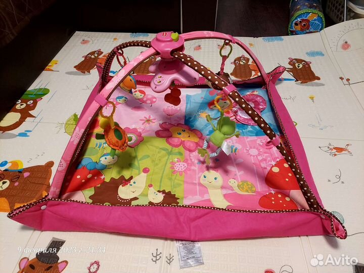 Развивающий коврик tiny love солнечная полянка