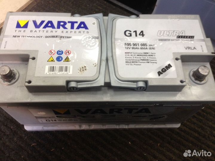 Аккумулятор 95 Ач бу AGM Varta G14 акб 6ст-95