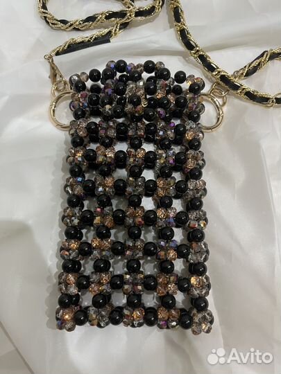 Сумка чехол из бусин