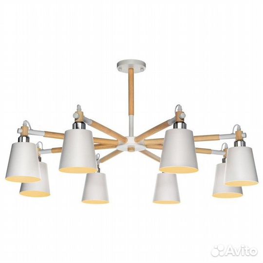 Люстра потолочная lamplandia Skora 8х40Вт Е27 мета
