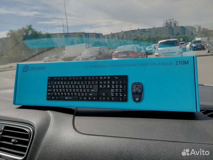 Клавиатура и мышь беспроводная комплект оклик 210М