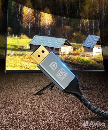 Кабель tubon DisplayPort - DisplayPort 1.4 8K 0.5м