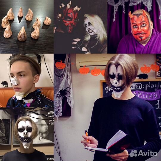 Грим реалистичный, бутафория к образу