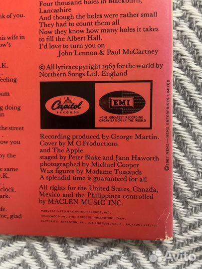 The beatles Sgt. Pepper’s Lonely Hearts Club Band