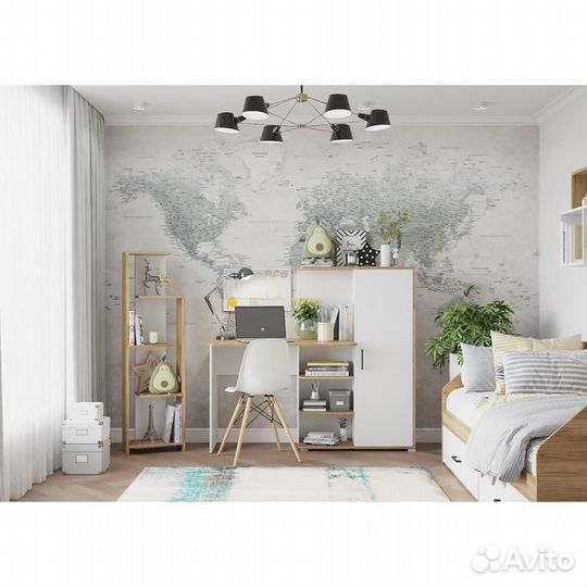 Стол письменный с пеналом белый в наличии