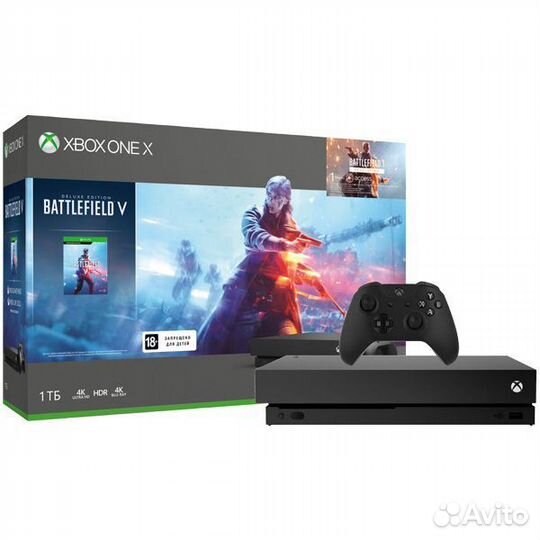 Xbox One X 1 tb Коробка + геймпад