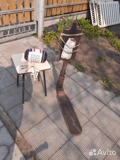 Прялка деревянная старинная