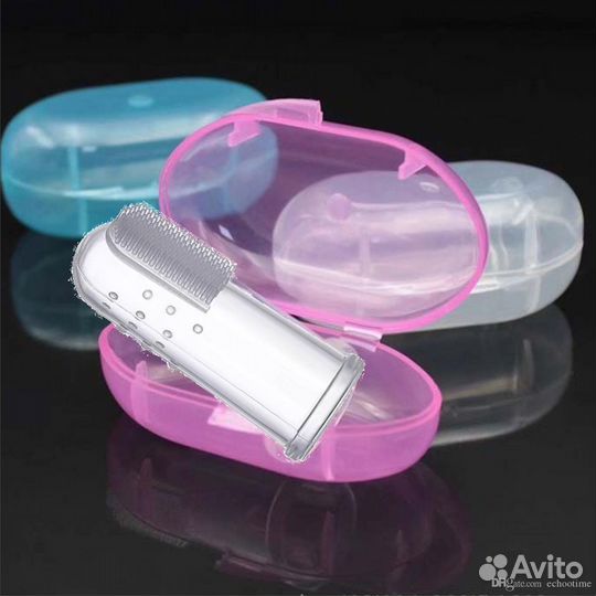 Новая силиконовая зубная щетка с чехлом