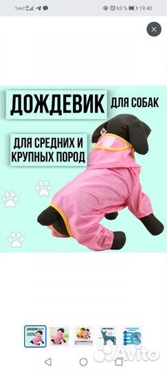 Дождевик для собаки