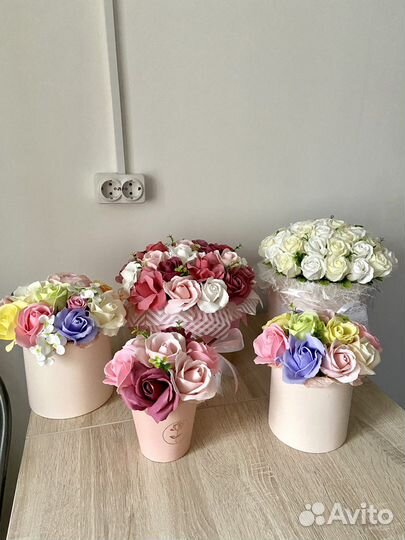 Мыльные розы, букеты из роз