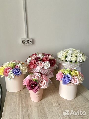 Мыльные розы, букеты из роз