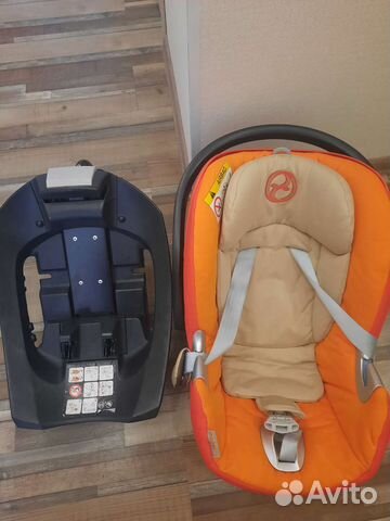 Автолюлька Cybex Aton Q Plus autumn gold с базой