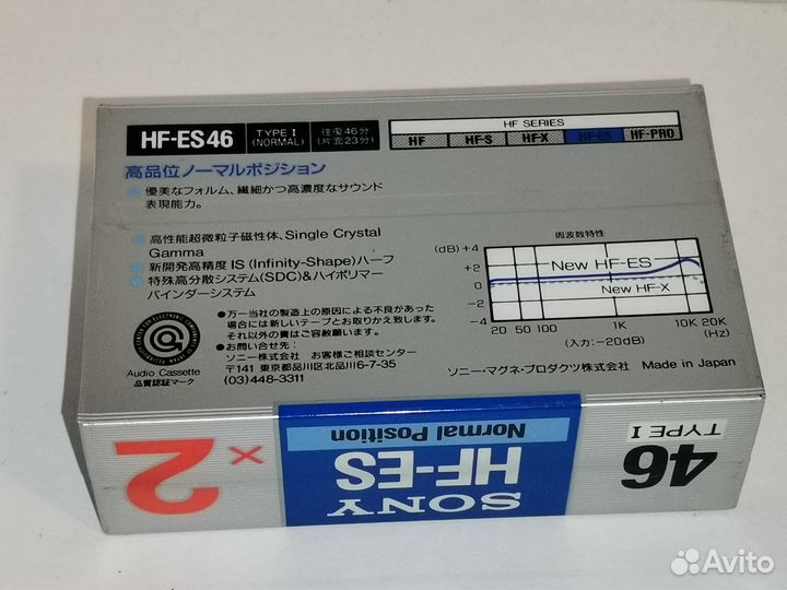 Аудиокассеты Sony HF-ES 46 2pack